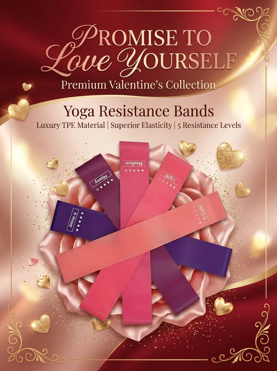 Soft Tpe Loop Resistance Bands Set For Fitness And Yoga