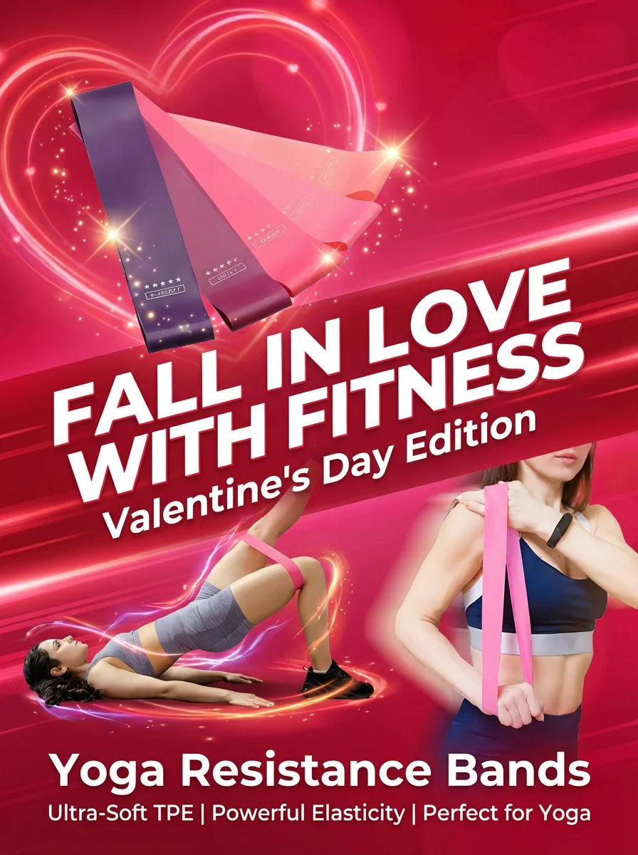 Soft Tpe Loop Resistance Bands Set For Fitness And Yoga