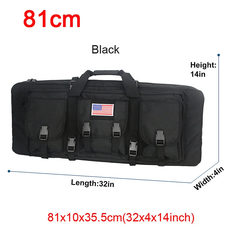 LQArmy Tactical Double Rifle Case Molle Hunting Airsoft Gun Backpack