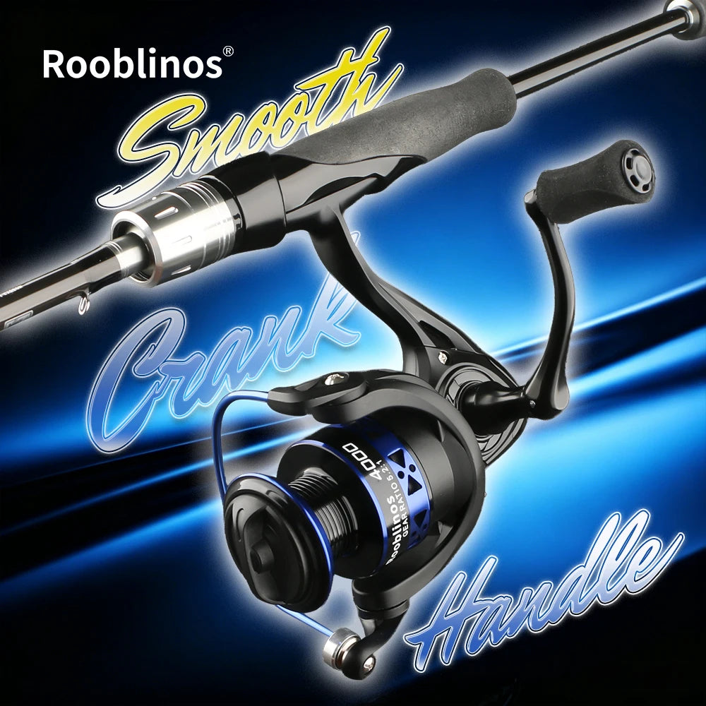 Rooblinos Easting Spinning Fishing Reel Metal Spool 12BB