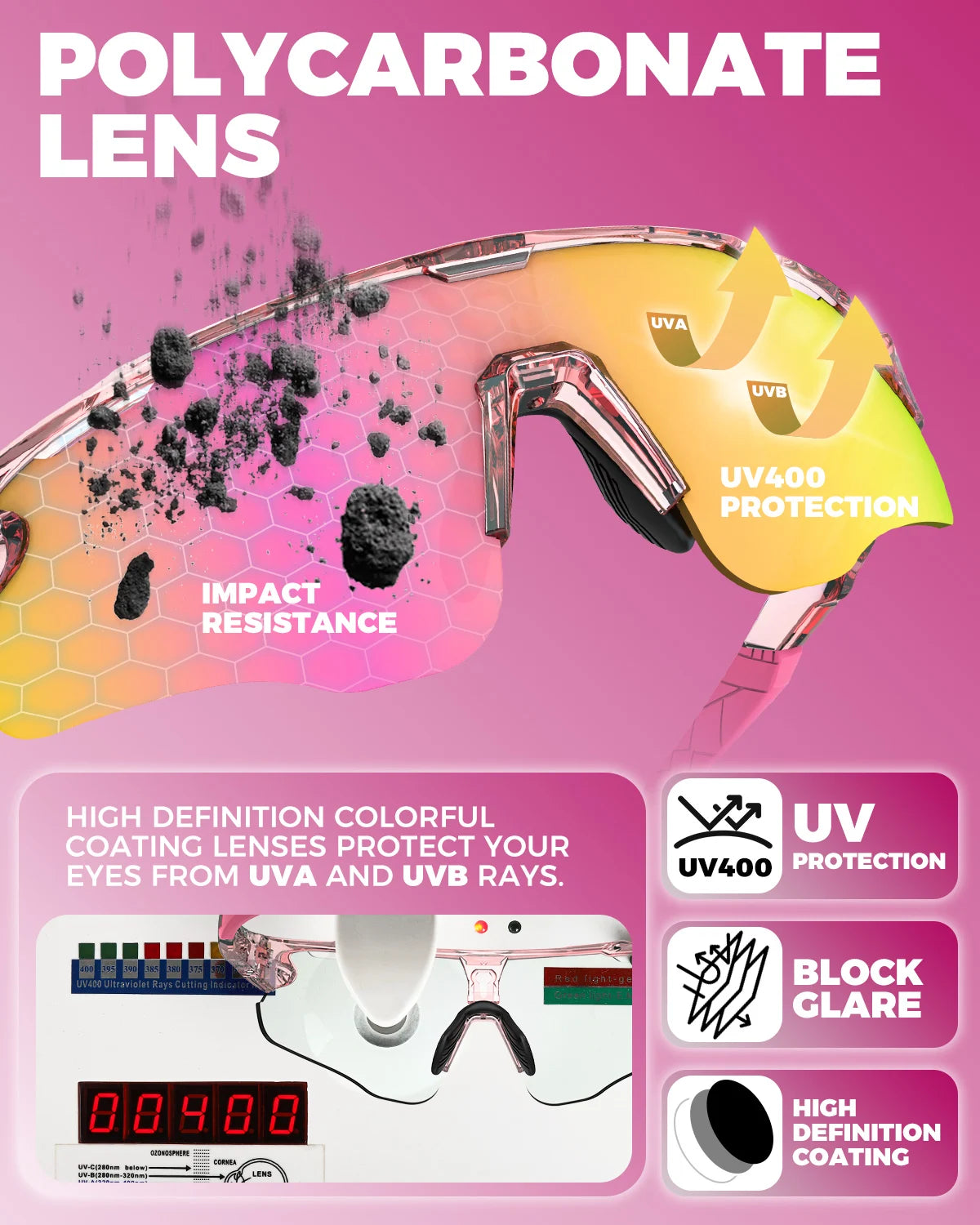 Photochromic Sports Sunglasses With UV Protection For Outdoor Activities