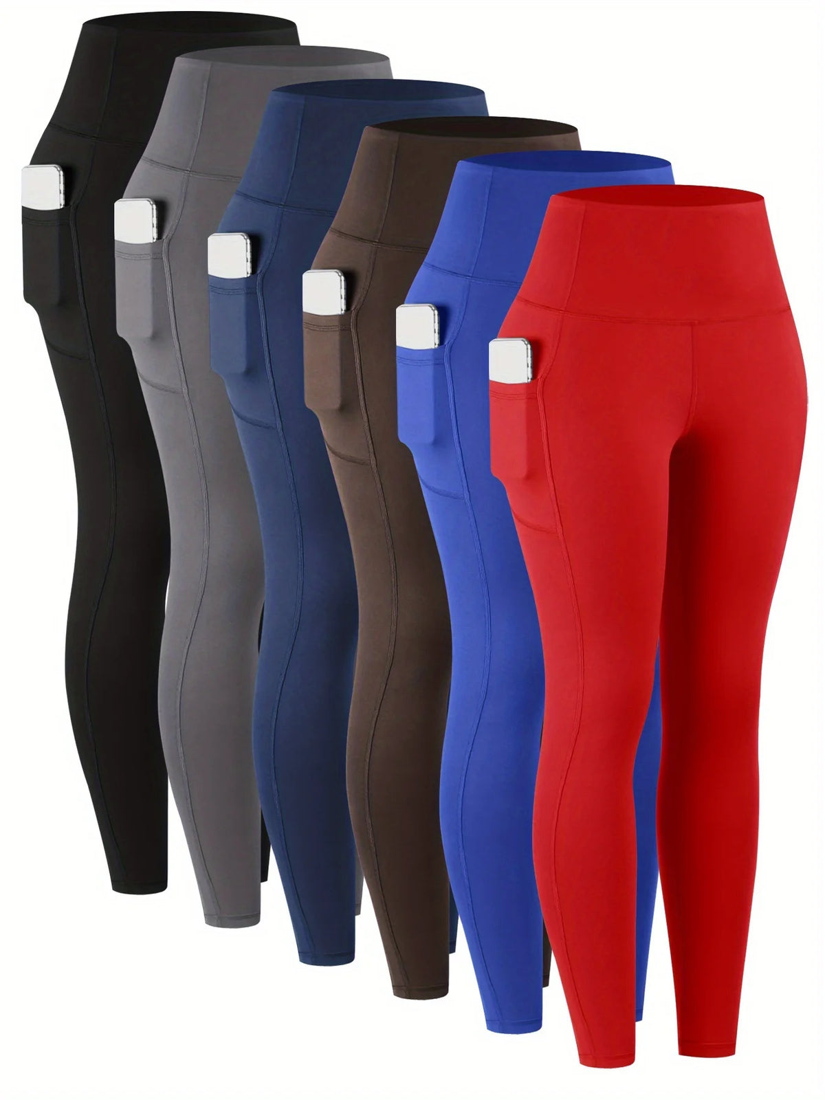 Women's High Waist Leggings With Pockets For Yoga And Fitness