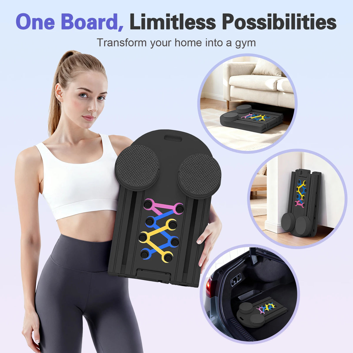 Multifunctional 15 In 1 Abdominal Pilates Board For Core Workouts