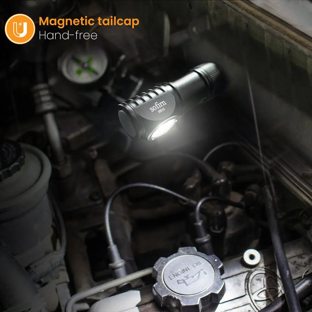 Sofirn HS10 Rechargeable LED Headlamp With Magnetic Tail