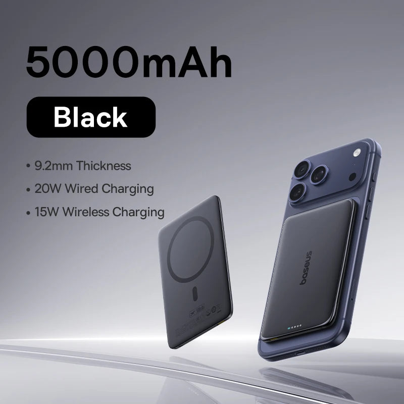 Baseus Magnetic Wireless Power Bank With USB C Fast Charging
