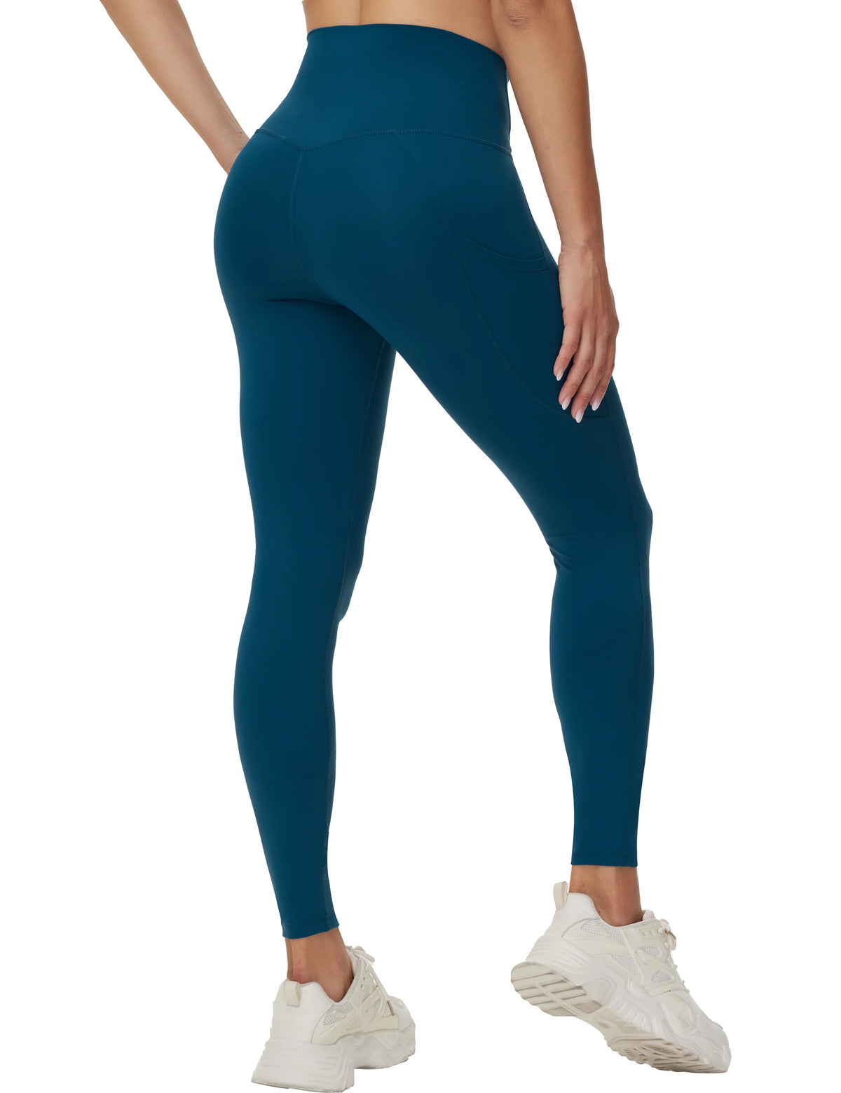 THE GYM PEOPLE Women's Cross Waist Tummy Control Yoga Leggings
