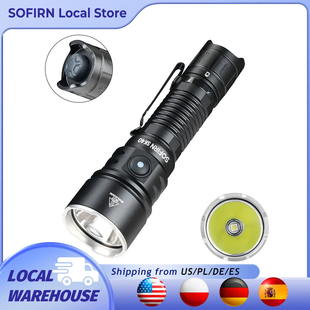 Sofirn SK40 3200lm Tactical Flashlight For Outdoor Adventures
