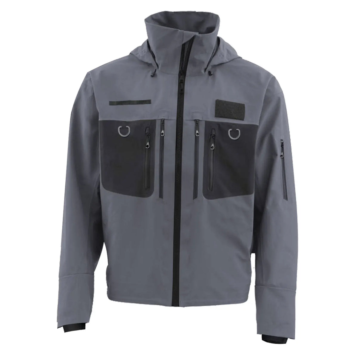 Drryfsh Waterproof Hooded Wading Jacket Featuring Storage Pockets