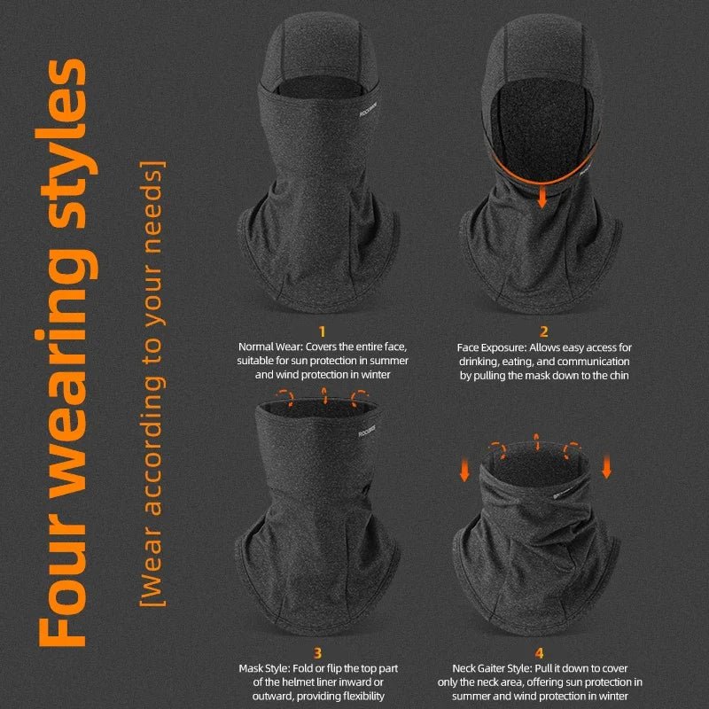 Rockbros Winter Cycling Balaclava Thermal Windproof Face Mask
