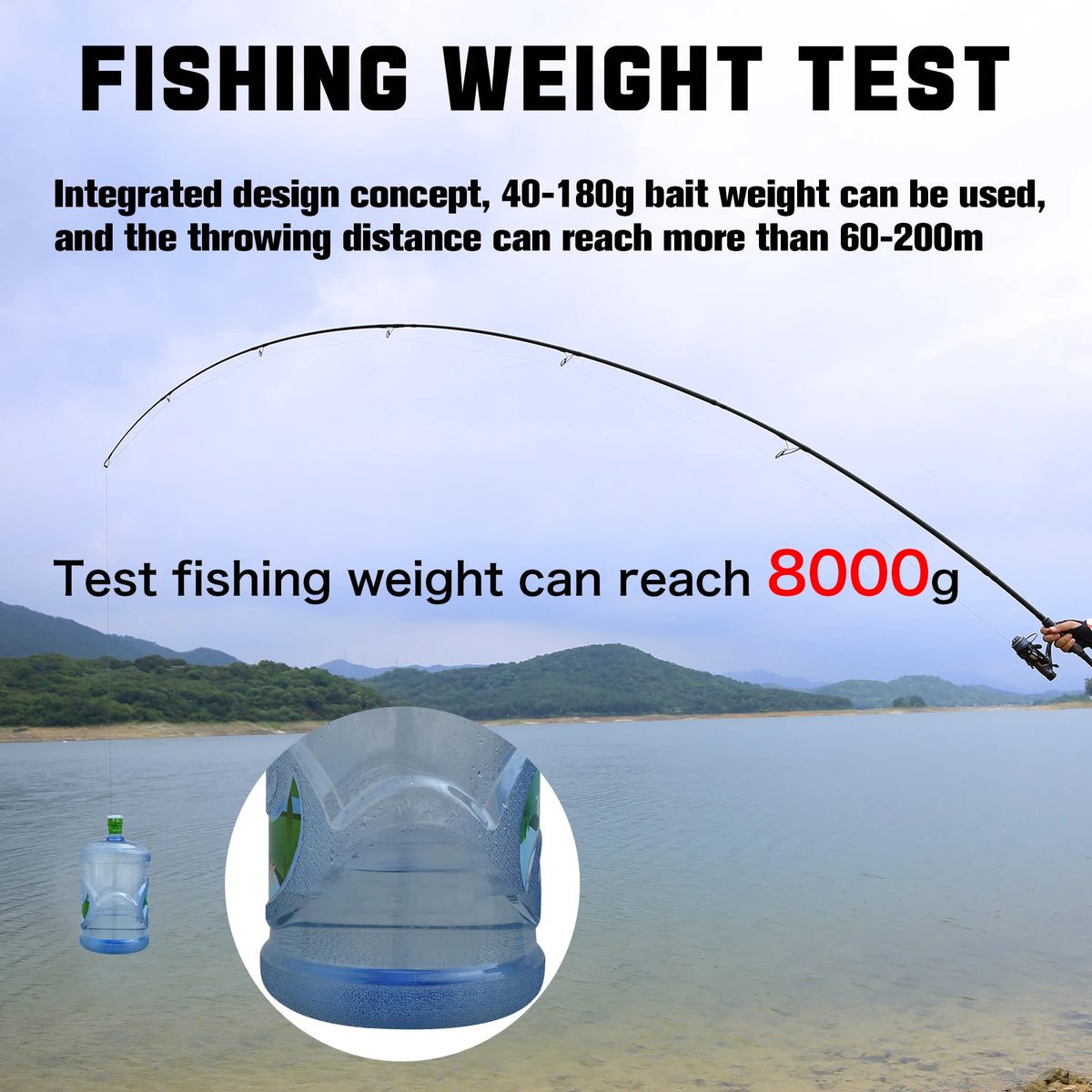 BIUTIFU Bigfish Carbon Carp Surfcasting Fishing Rod for Shore Casting