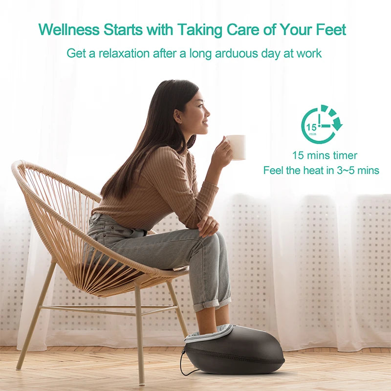 Medcursor Electric Shiatsu Foot Massager With Heat And Relaxation