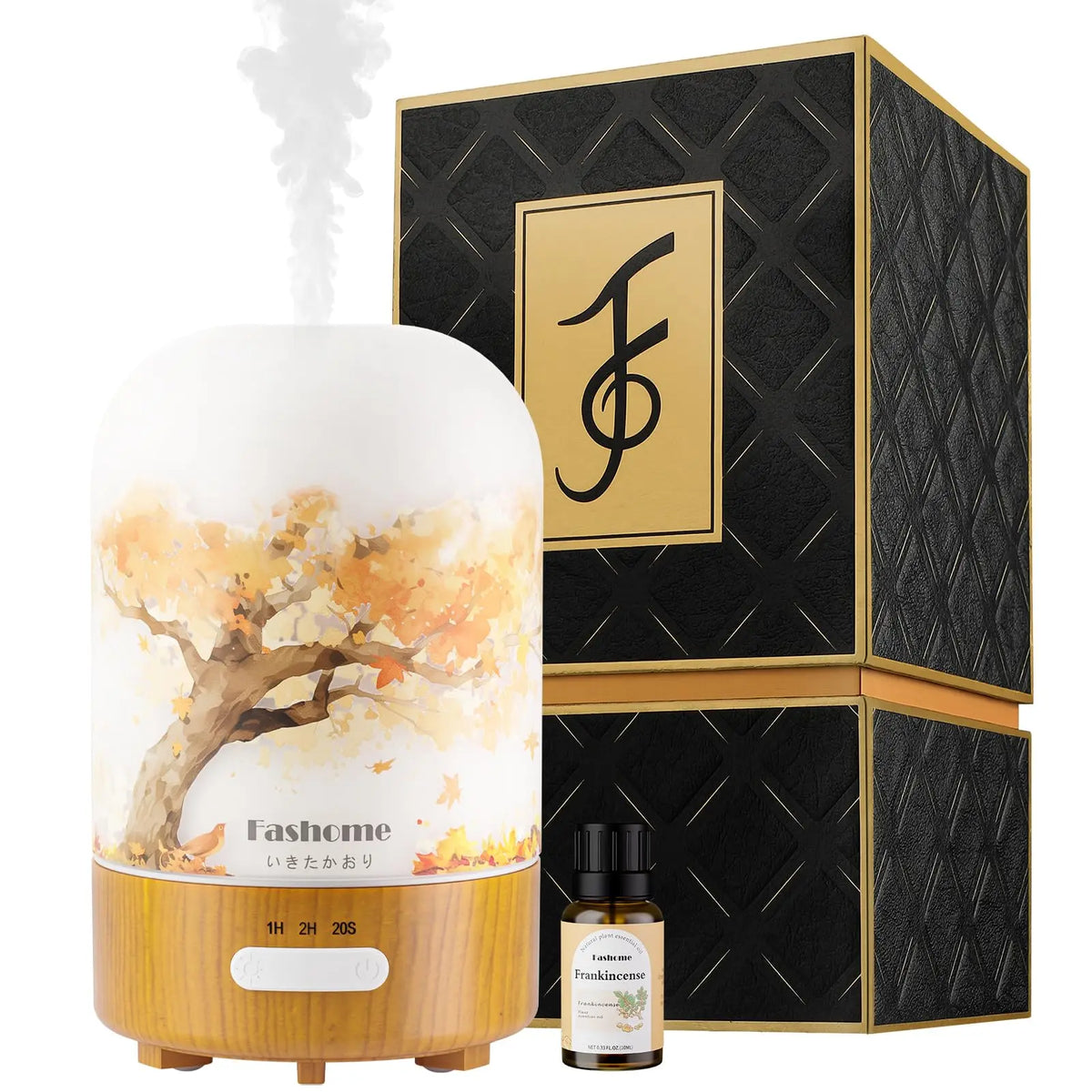 Fashome Ultrasonic Essential Oil Glass Aroma Diffuser And Humidifier