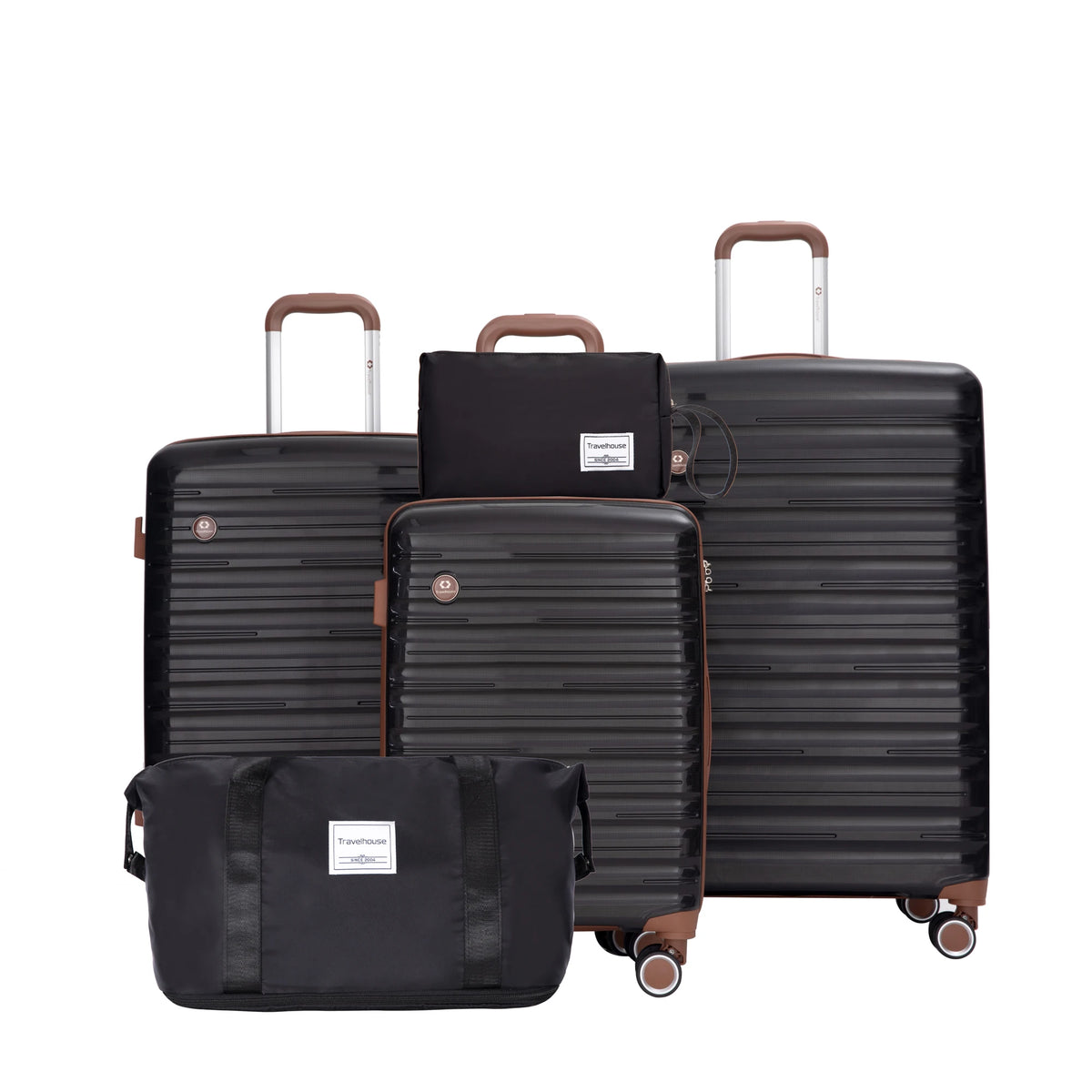 Travelhouse Hardcase Spinner Luggage Set With TSA Lock