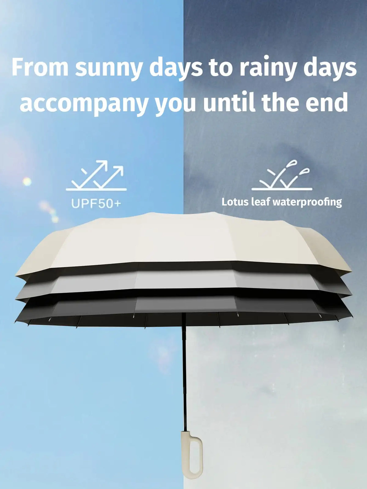Fully Automatic Foldable Umbrella Thickened Reinforced Durable Build