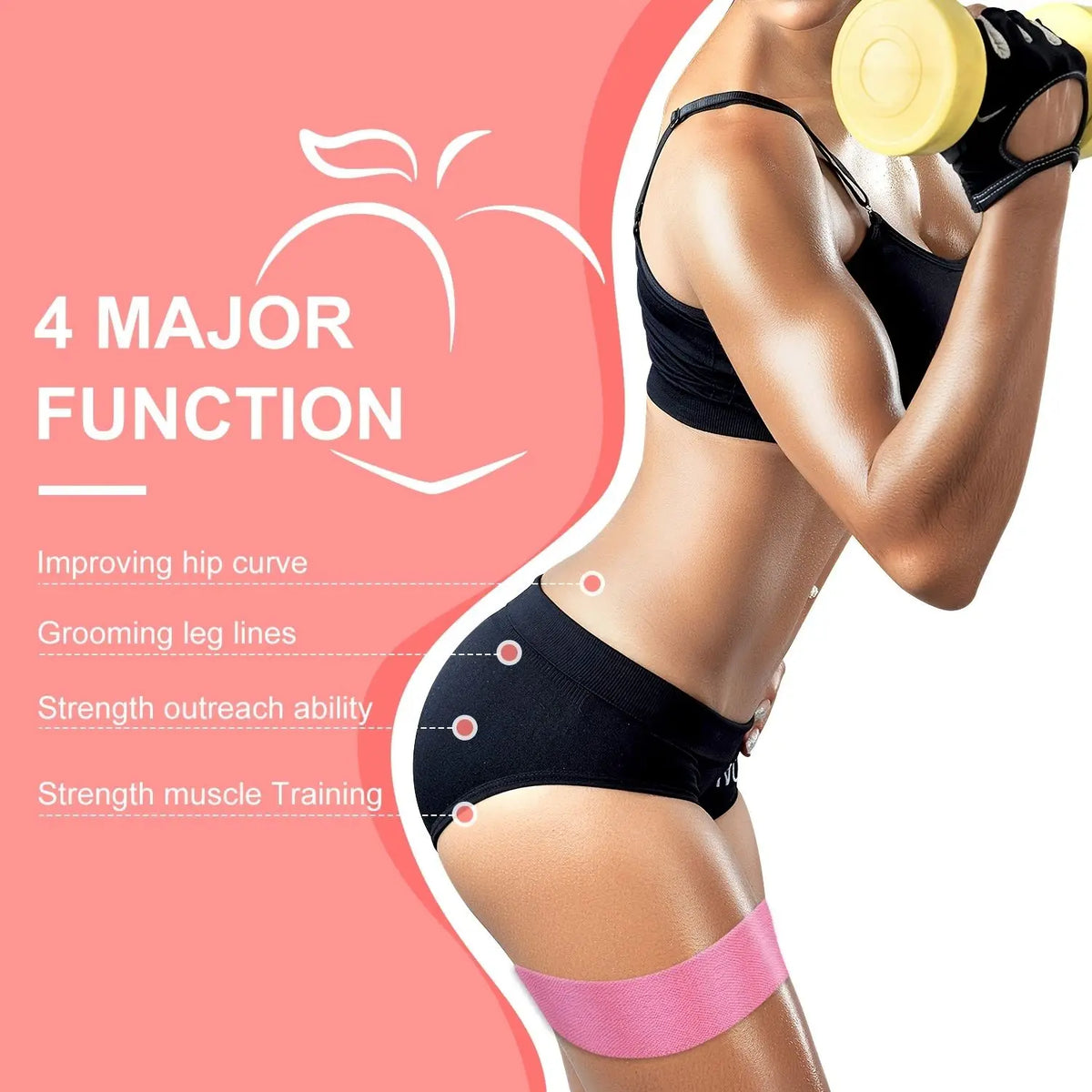 Resistance Bands For Legs And Glutes Home Workout Fitness Set