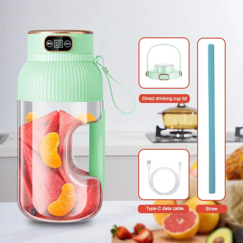 Portable USB Rechargeable Fruit Juicer Blender For Fresh Smoothies