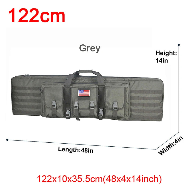 LQArmy Tactical Double Rifle Case Molle Hunting Airsoft Gun Backpack