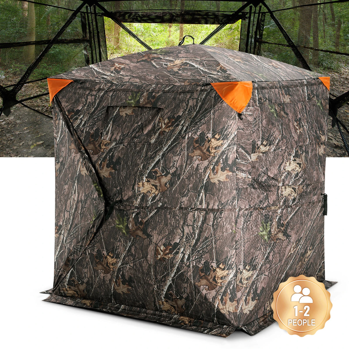 SucceBuy Portable See Through Hunting Ground Blind With Mesh
