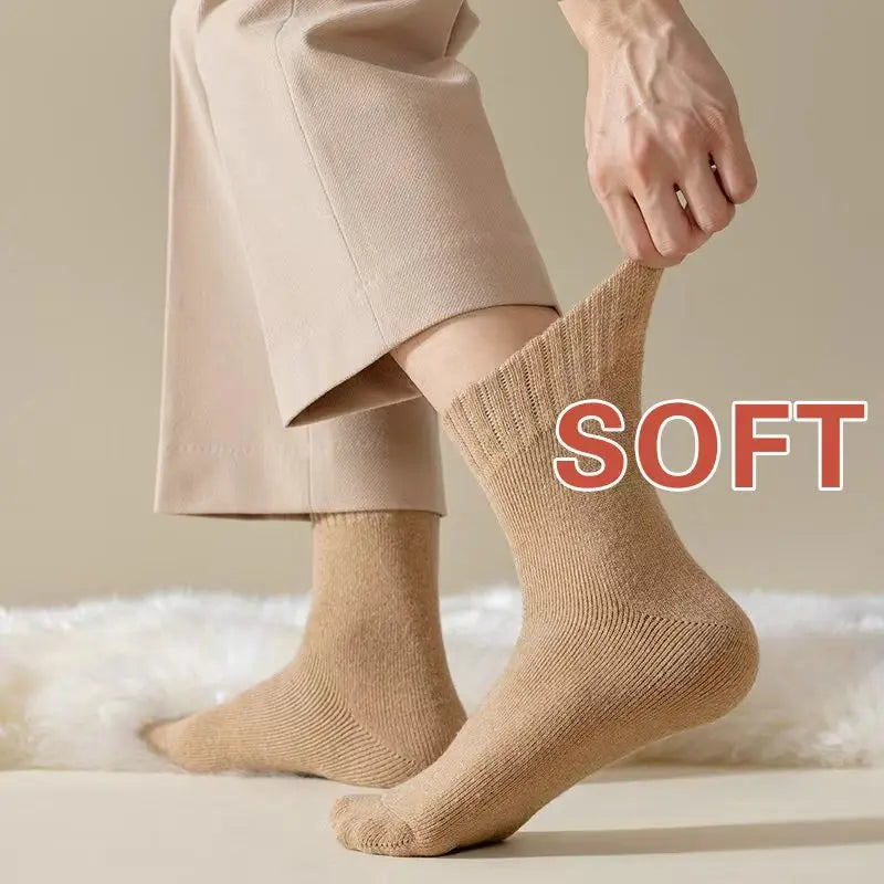 Winter Warm Wool Blend Crew Socks Unisex Soft Cozy Comfort