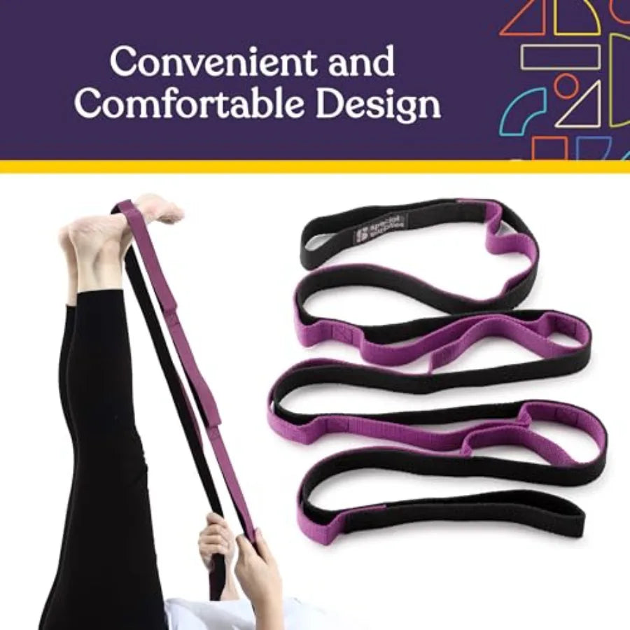 Yoga Stretching Strap for Flexibility Stability Fitness and Therapy