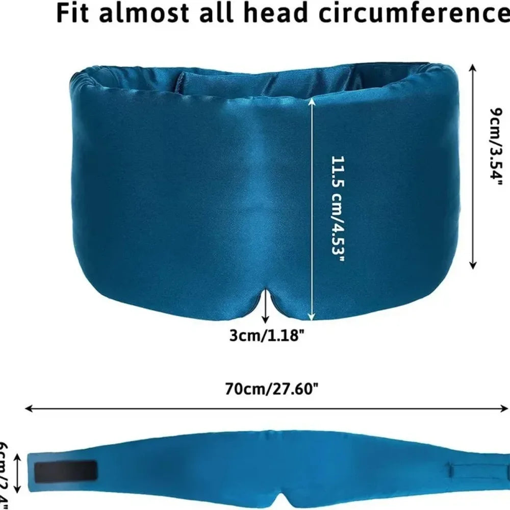 Soft Cotton 3D Sleep Mask Light Blocking Travel Eye Shade