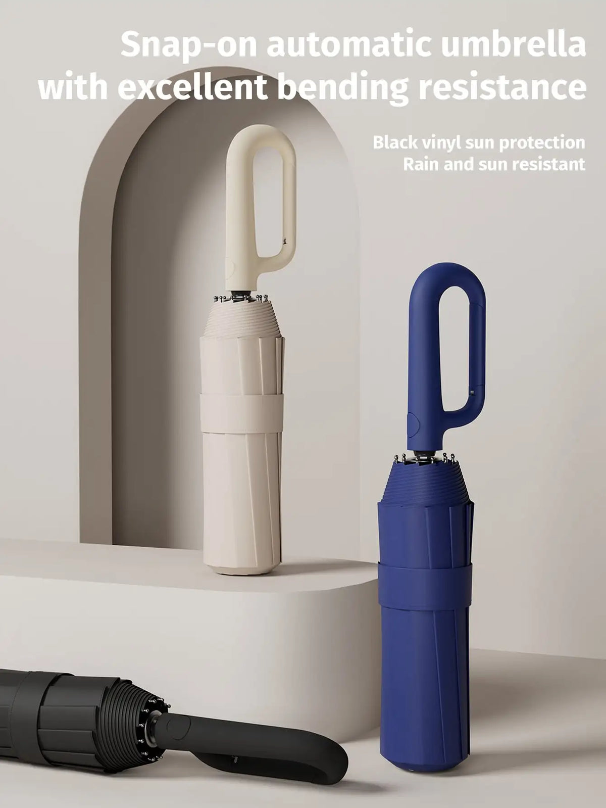 Fully Automatic Foldable Umbrella Thickened Reinforced Durable Build