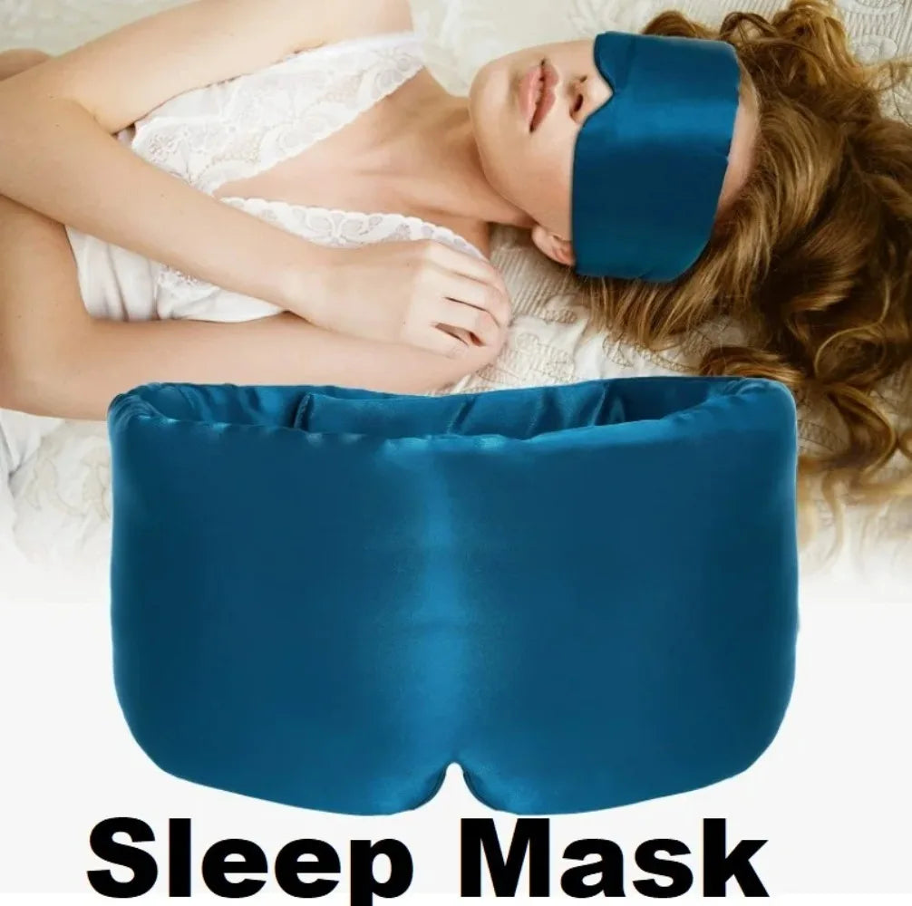 Soft Cotton 3D Sleep Mask Light Blocking Travel Eye Shade