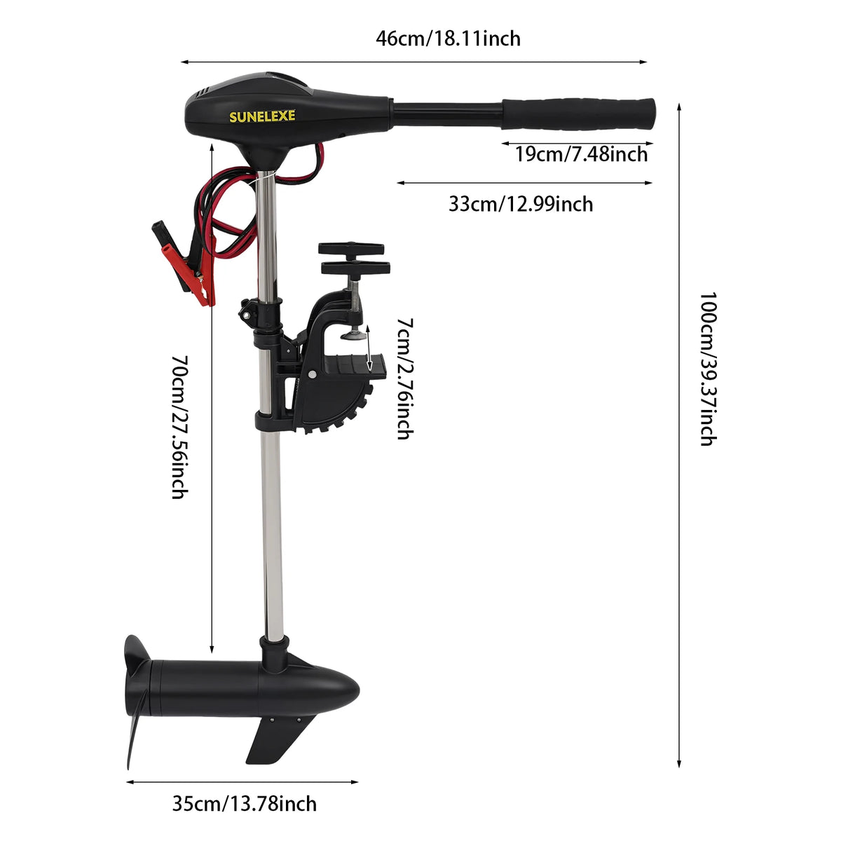 Electric Trolling Motor Featuring Pure Copper Construction For Boats