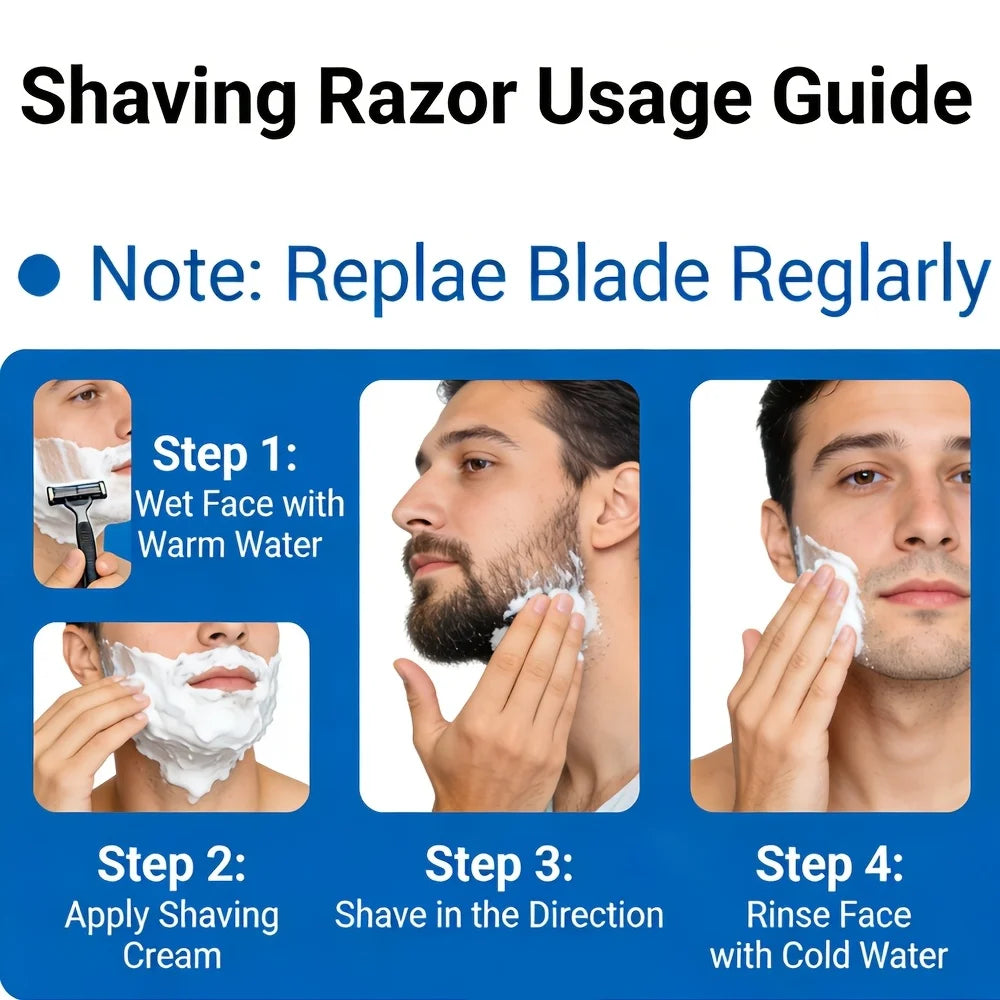 Viilife Professional 6 Layer Safety Razor Kit With Refillable Blades