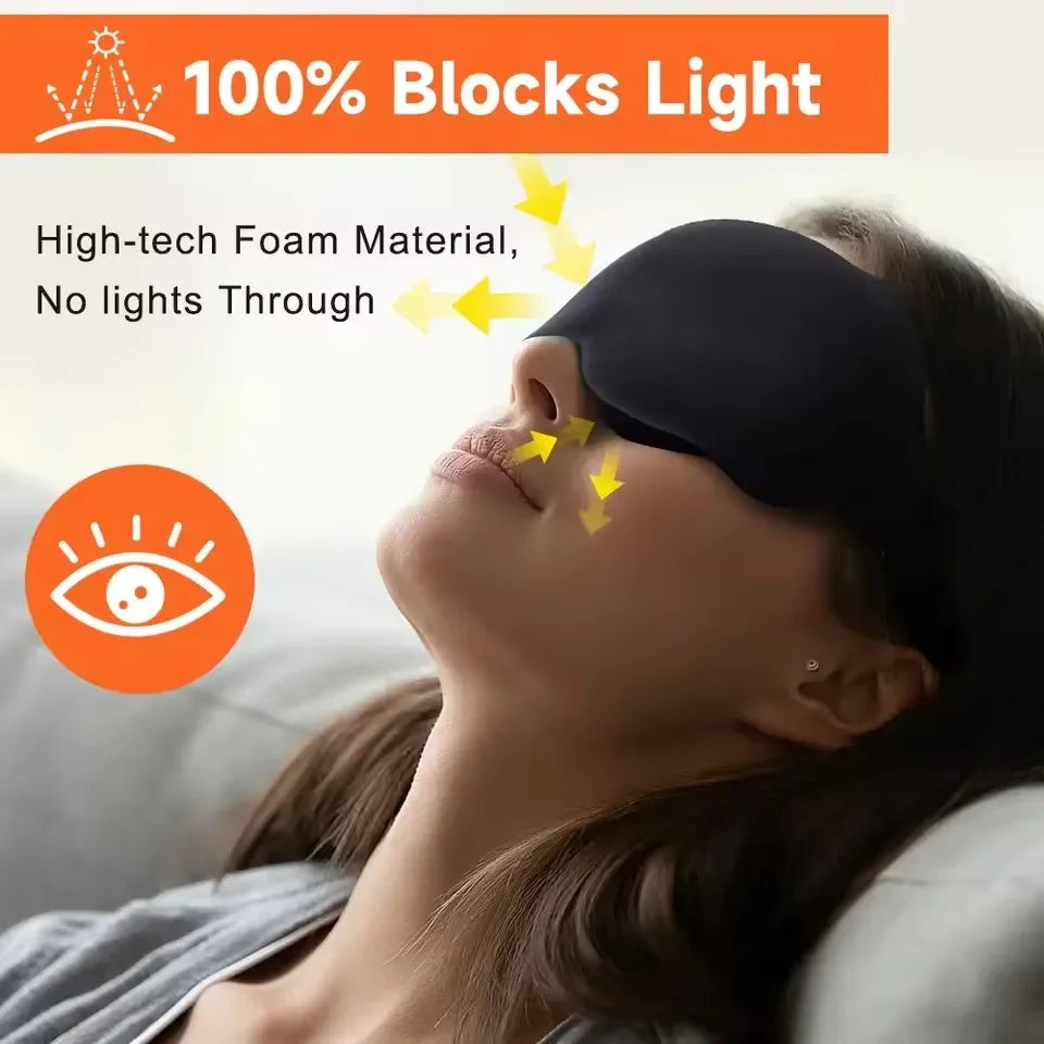 Contoured 3D Sleep Eye Mask Light Blocking Unisex Blindfold