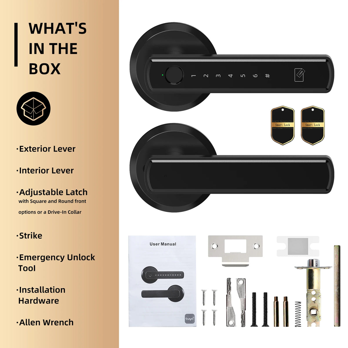 Viladepot Smart Lock With Bluetooth Fingerprint Keypad And App Control