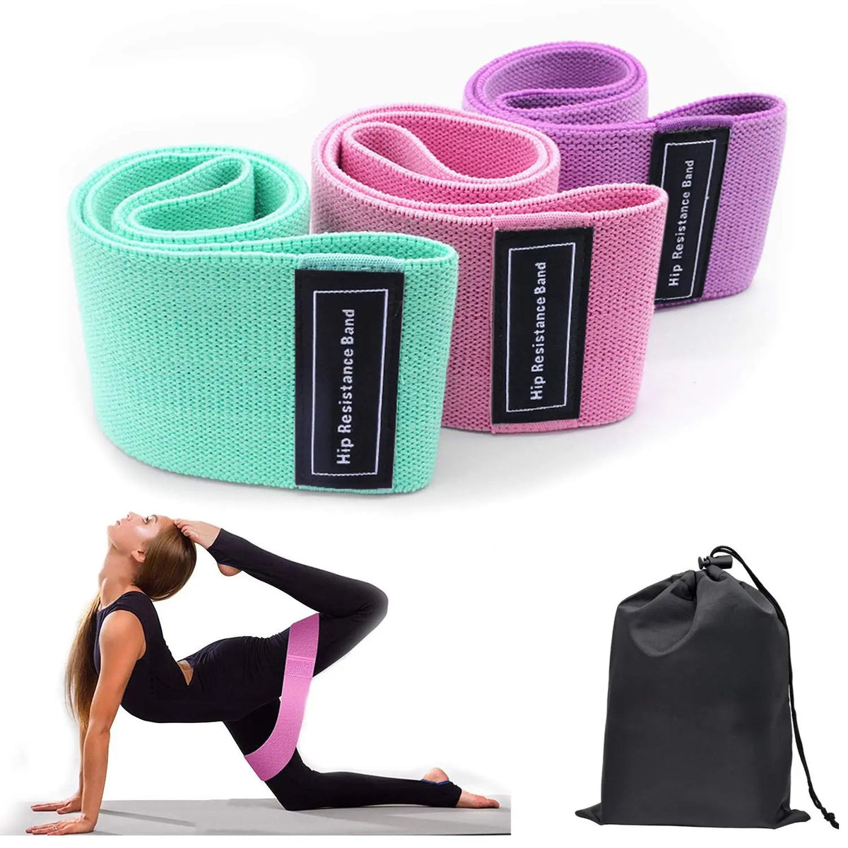 Resistance Bands For Legs And Glutes Home Workout Fitness Set