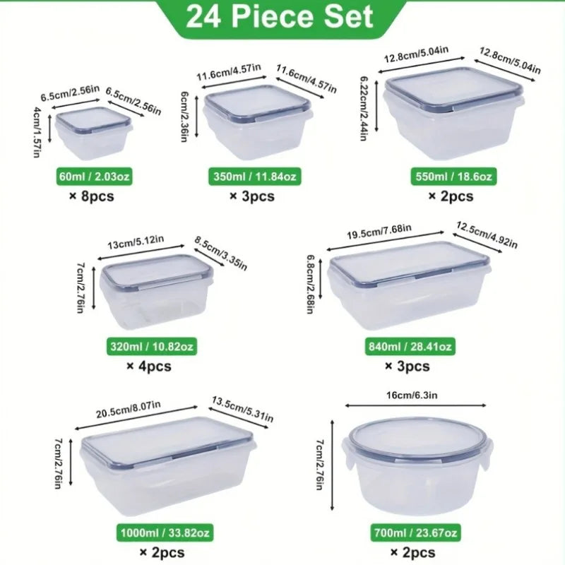 BPA Free Airtight Food Storage Containers With Locking Lids