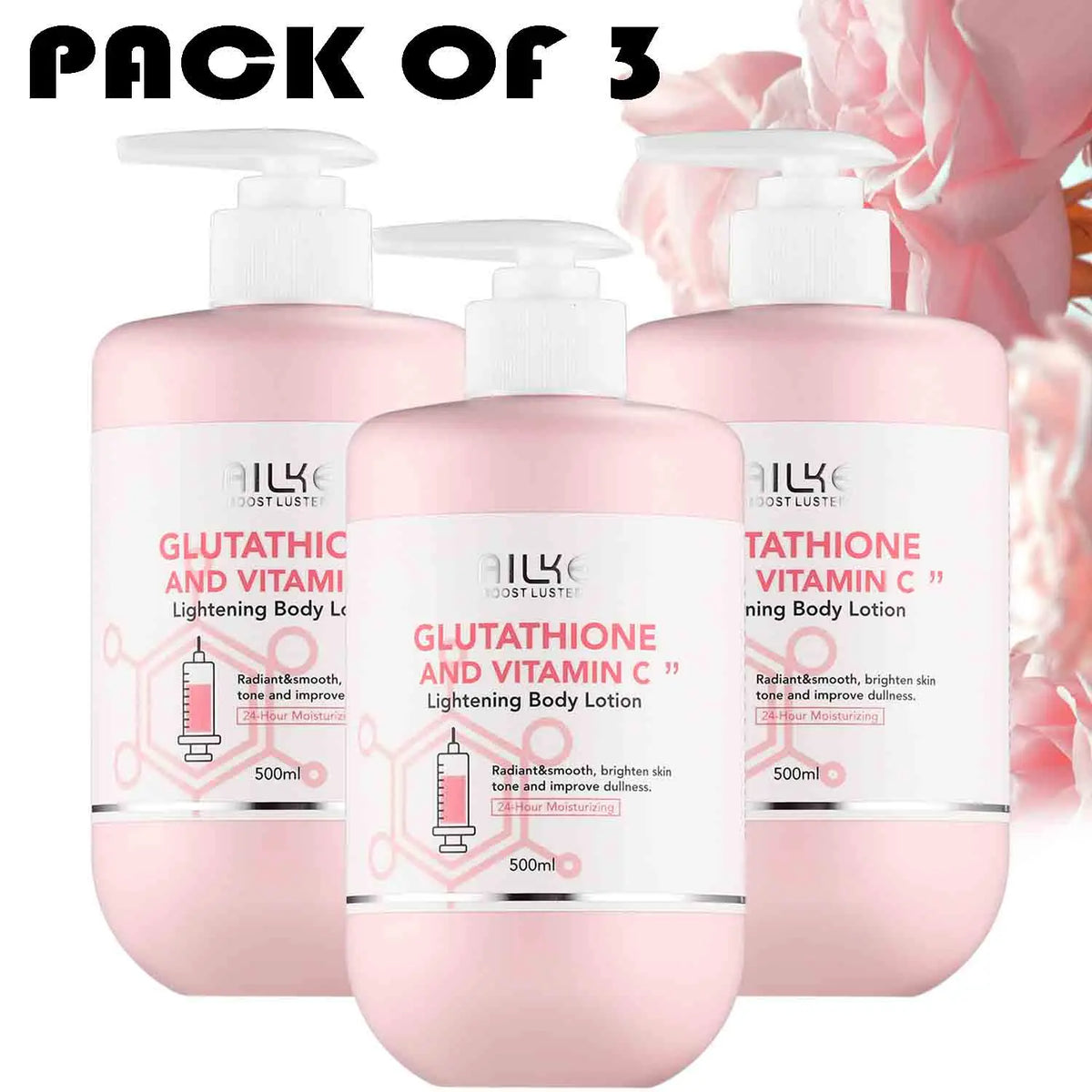 Ailke Vitamin C Glutathione Brightening Body Lotion For Clear Skin