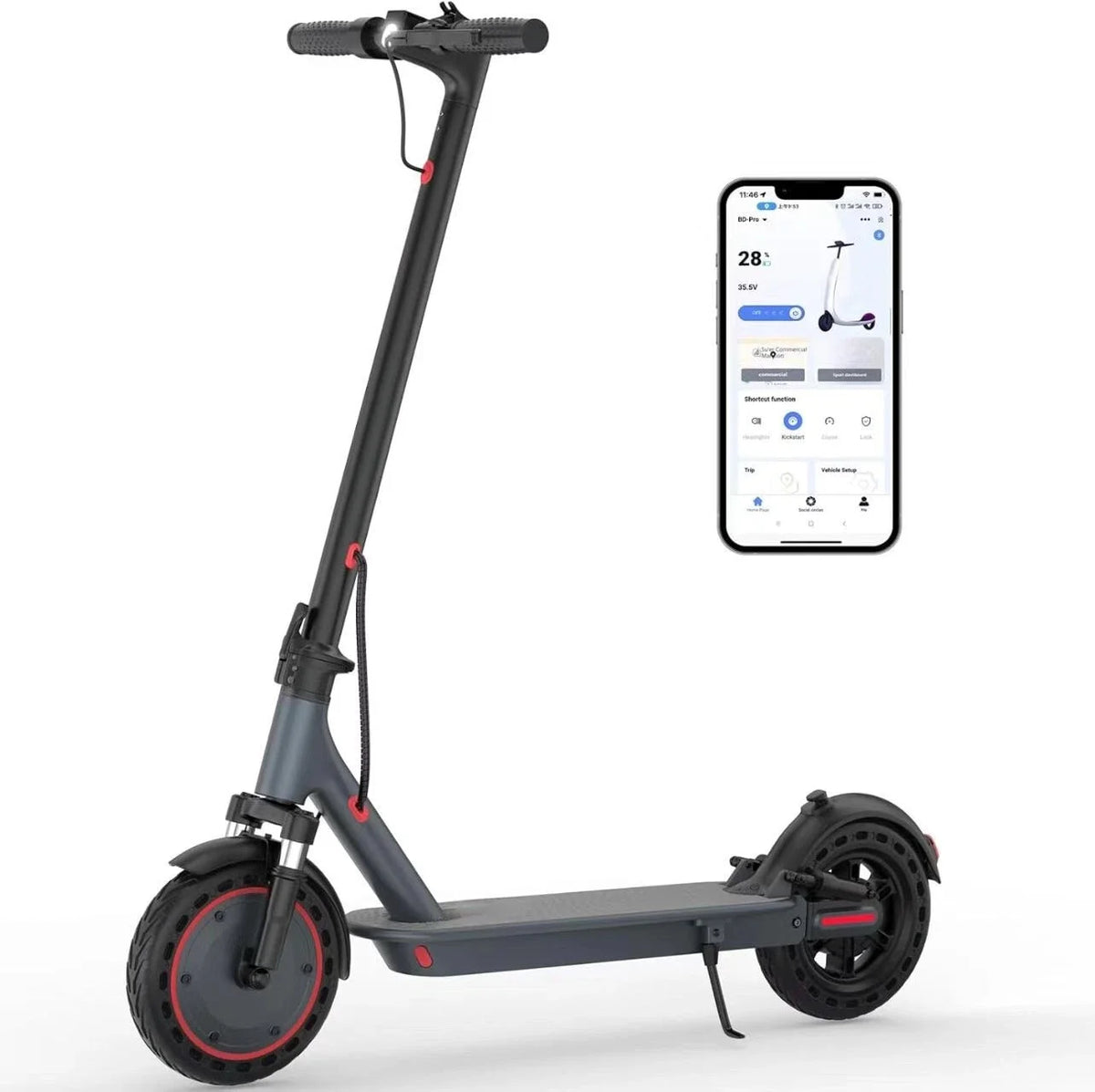 AOVOPRO 500W Folding Electric Scooter With Smart App Control