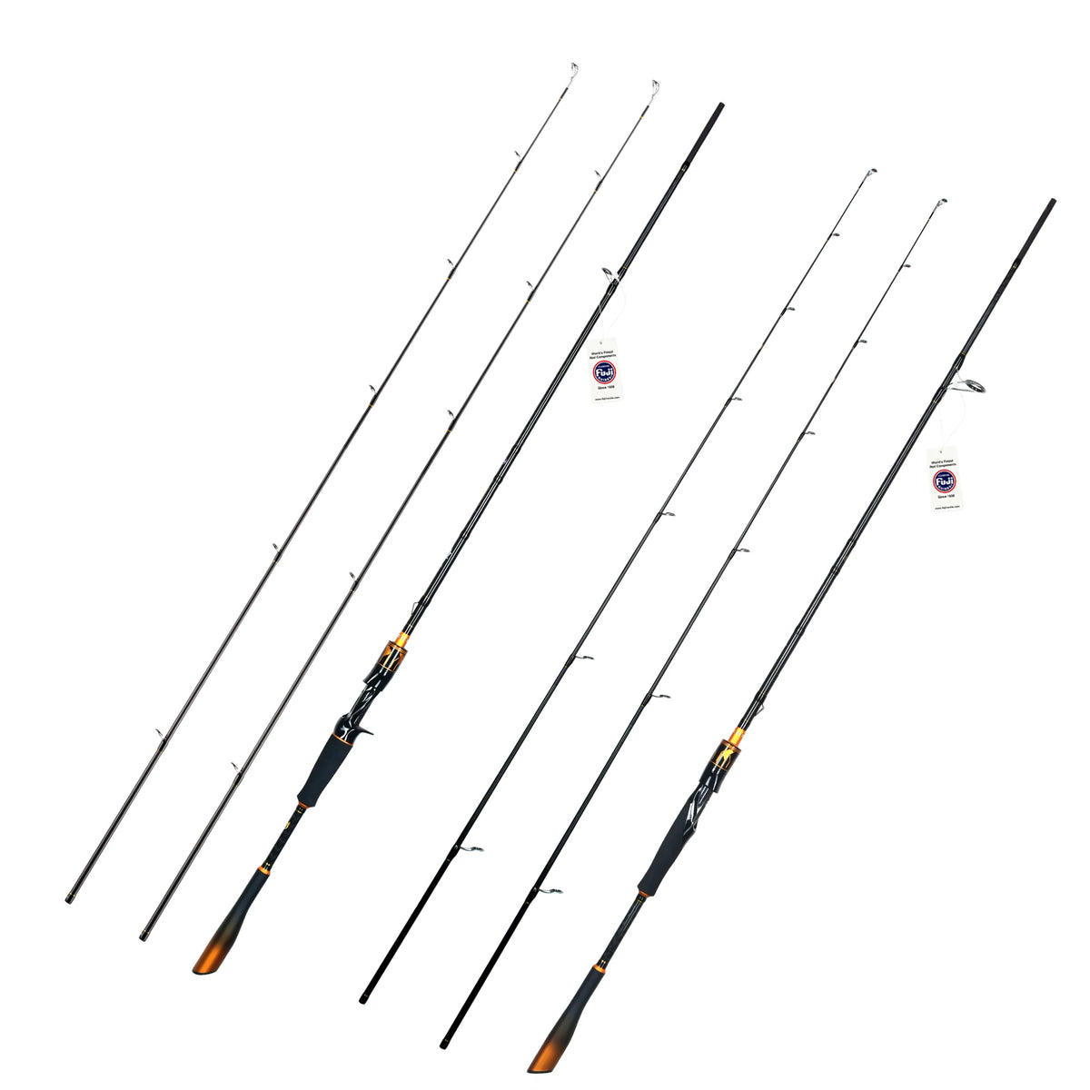 Biutifu 2 Tip Fast Action Carbon Fishing Rod Fuji Guides