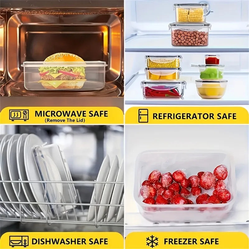 BPA Free Airtight Food Storage Containers With Locking Lids
