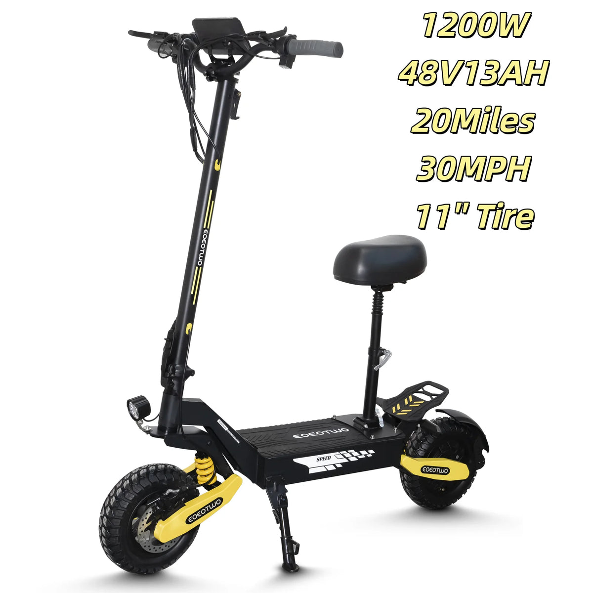 EOEOTWO 1200W Off Road Electric Scooter For Commuting