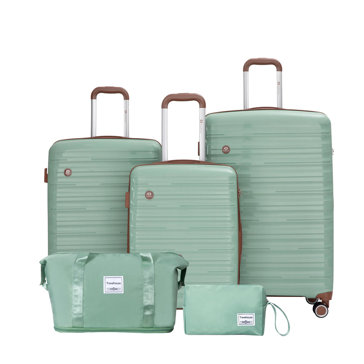 Travelhouse Hardcase Spinner Luggage Set With TSA Lock