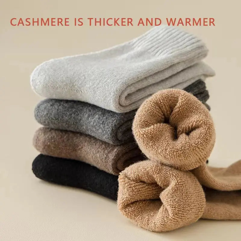 Winter Warm Wool Blend Crew Socks Unisex Soft Cozy Comfort