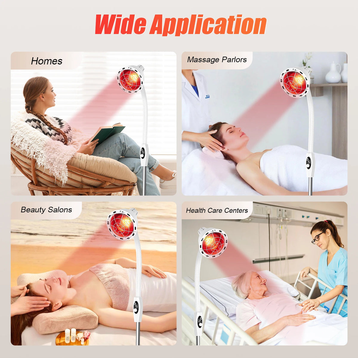 Adjustable Far Infrared Heat Lamp For Muscle Pain Relief