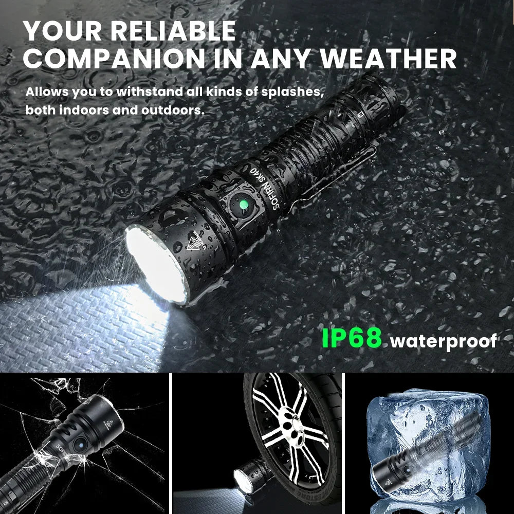 Sofirn SK40 3200lm Tactical Flashlight For Outdoor Adventures