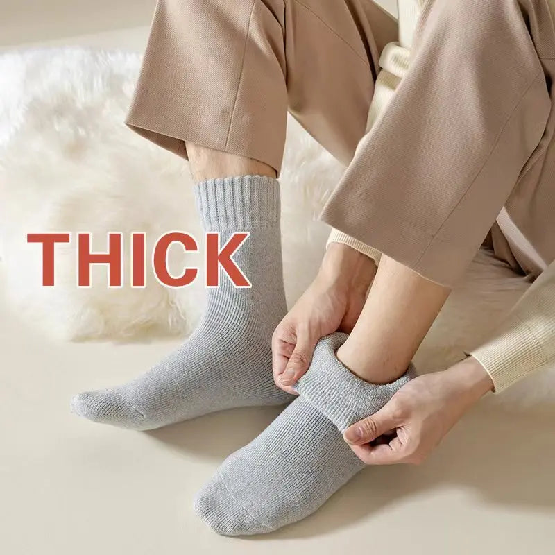 Winter Warm Wool Blend Crew Socks Unisex Soft Cozy Comfort