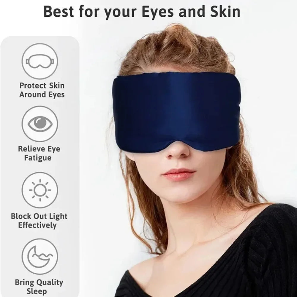 Soft Cotton 3D Sleep Mask Light Blocking Travel Eye Shade