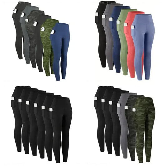 Women's High Waist Leggings With Pockets For Yoga And Fitness