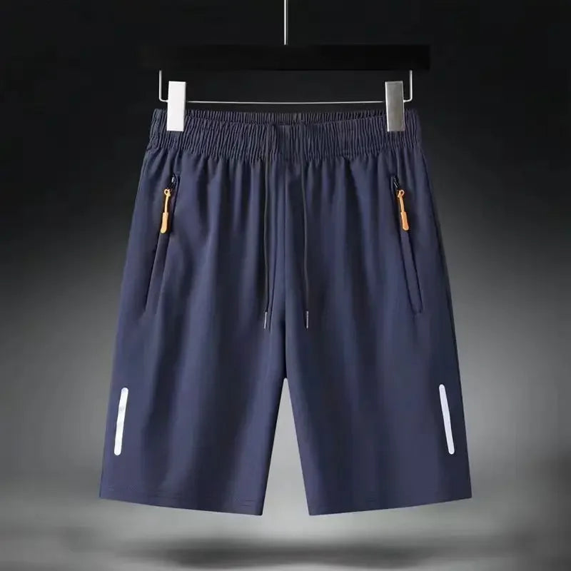 Ice Silk Quick Dry Athletic Shorts For Running Gym Fitness