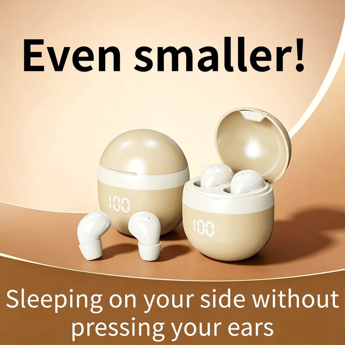 SHUKE Wireless Bluetooth Sleep Earbuds With Active Noise Cancellation
