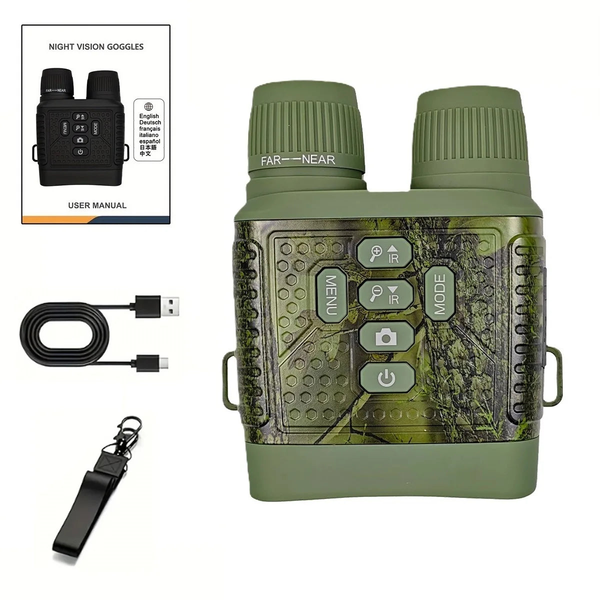 Rechargeable 2.5K Night Vision Monocular With 6X Infrared Zoom