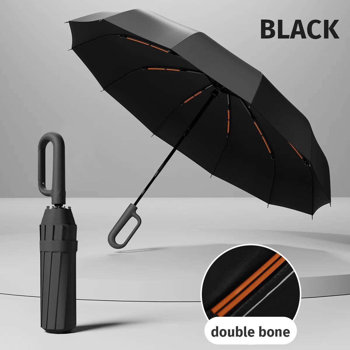 Fully Automatic Foldable Umbrella Thickened Reinforced Durable Build