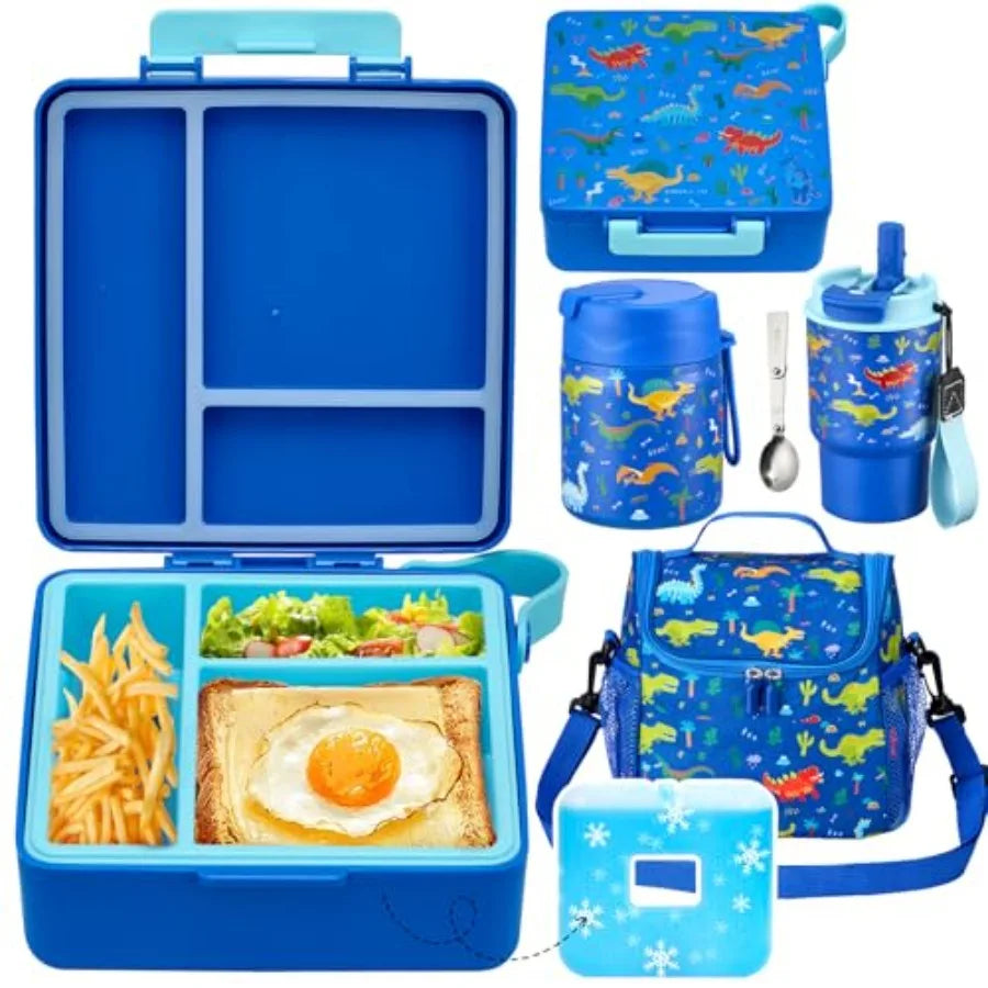Stainless Steel Insulated Lunch Box Set With Carry Bag